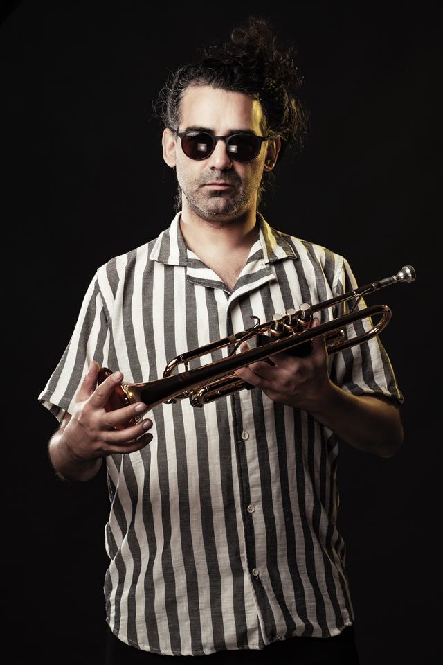 Daniel Mayor con su trompeta